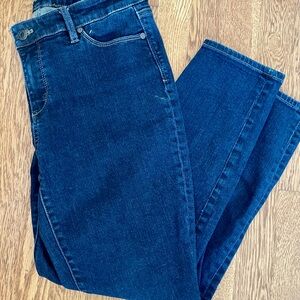 Talbots Jeans Denim Womens 10P Dark Wash Flawless Five Pocket Slim Ankle Stretch